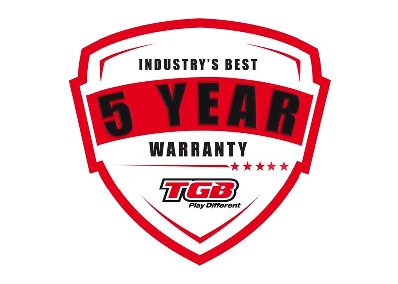 TGB 5-year warranty logo